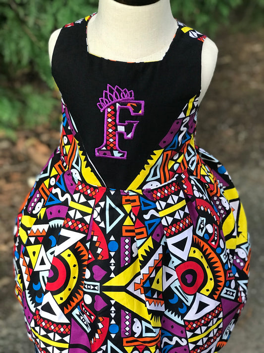 Personalized Alyma Summer Dress/African Print Girl Dress