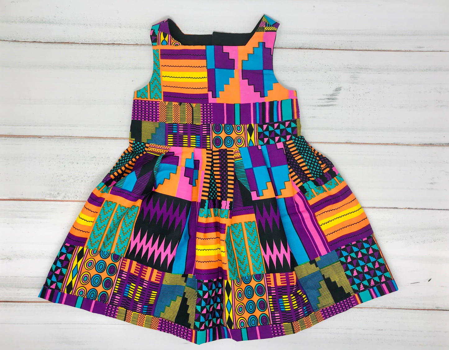 Pink kente Alyma dress