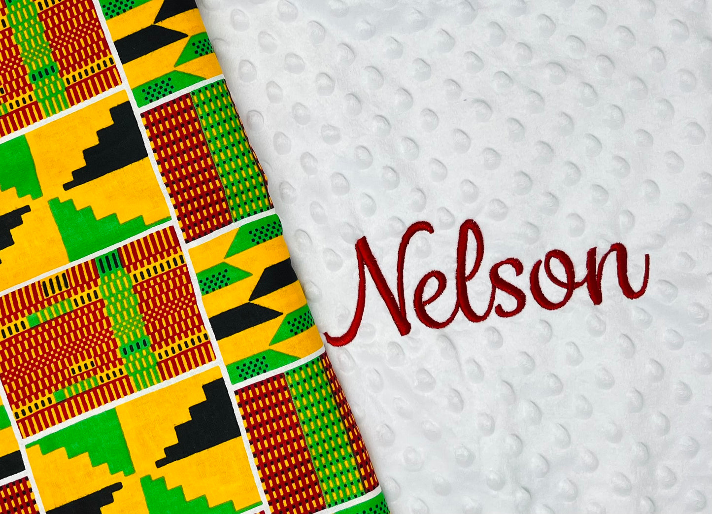 White African Print Kente Blanket