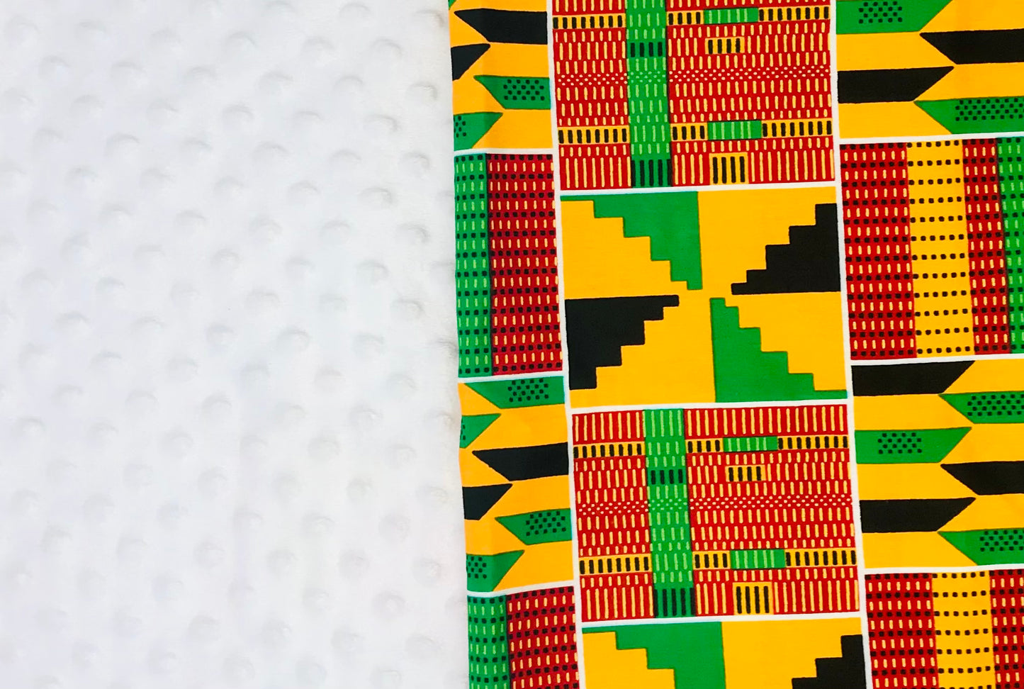 White African Print Kente Blanket