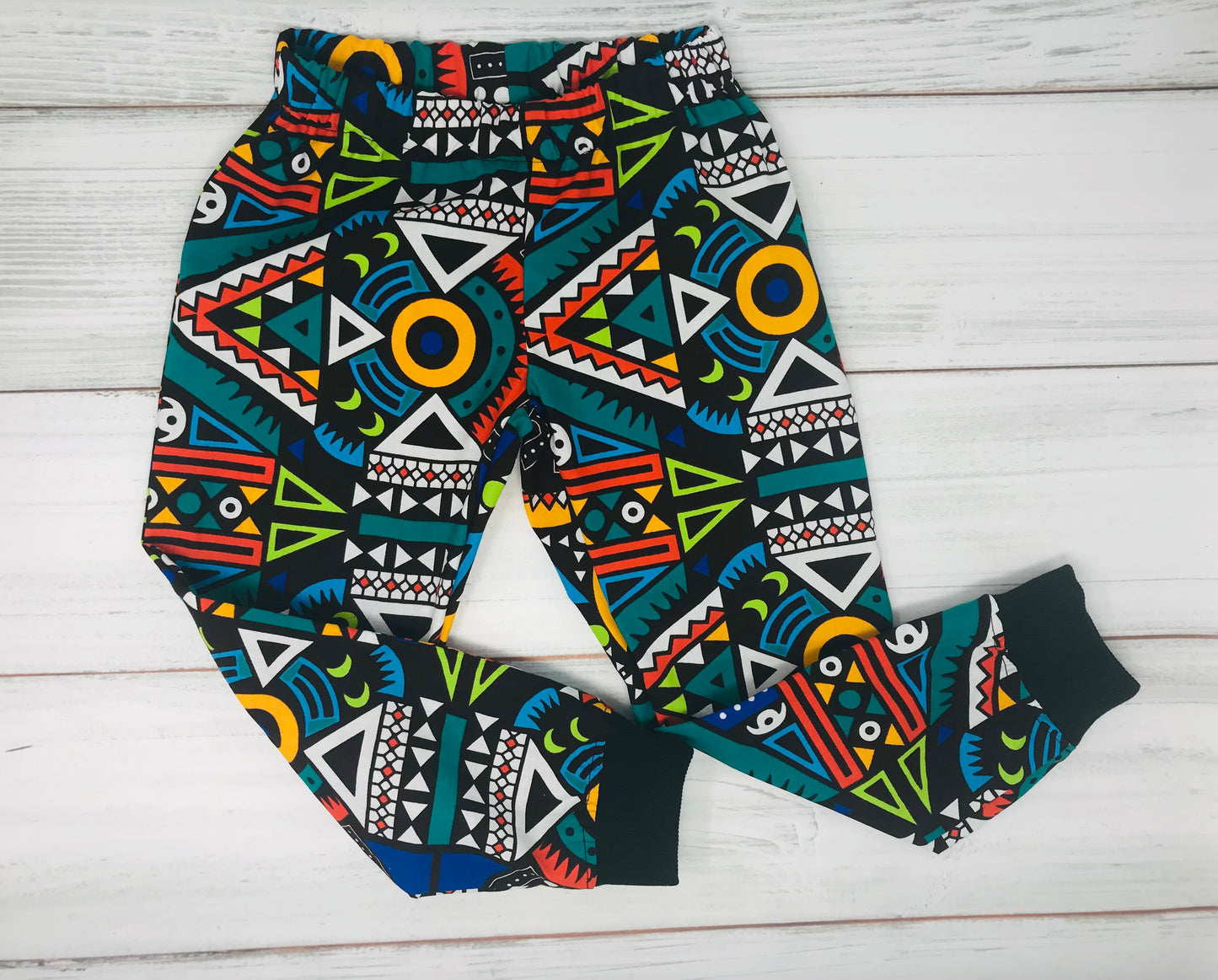 Blue African Print Children’s Jogger Pants