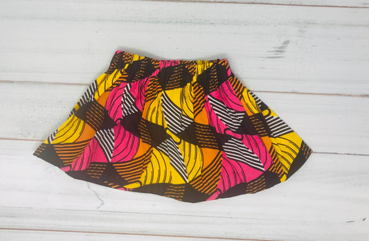 Autumn African Print Kente Skirt